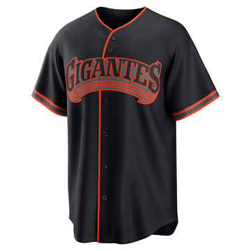 Men's San Francisco Giants Wilkin Ramos Black Alternate Jersey - Replica