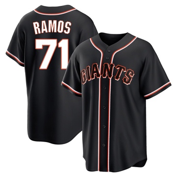 Men's San Francisco Giants Wilkin Ramos Black Fashion Out Jersey - Replica