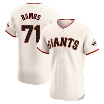 Men's San Francisco Giants Wilkin Ramos Cream Home Jersey - Elite
