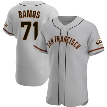 Men's San Francisco Giants Wilkin Ramos Gray Road Jersey - Authentic