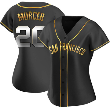 Women's San Francisco Giants Bobby Murcer Black Golden Alternate Jersey - Replica