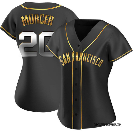 Women's San Francisco Giants Bobby Murcer Black Golden Alternate Jersey - Replica