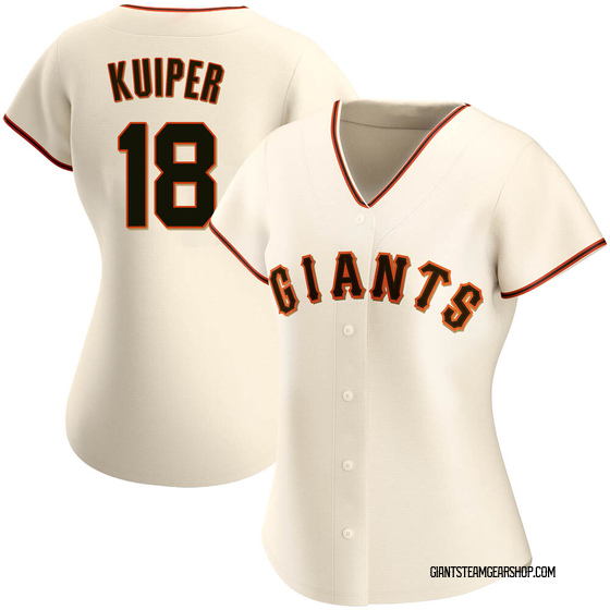 Women's San Francisco Giants Duane Kuiper Cream Home Jersey - Replica