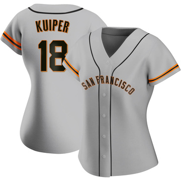 Women's San Francisco Giants Duane Kuiper Gray Road Jersey - Replica
