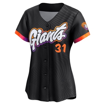 Women's San Francisco Giants Garry Maddox Anthracite 2025 City Connect Jersey - Limited