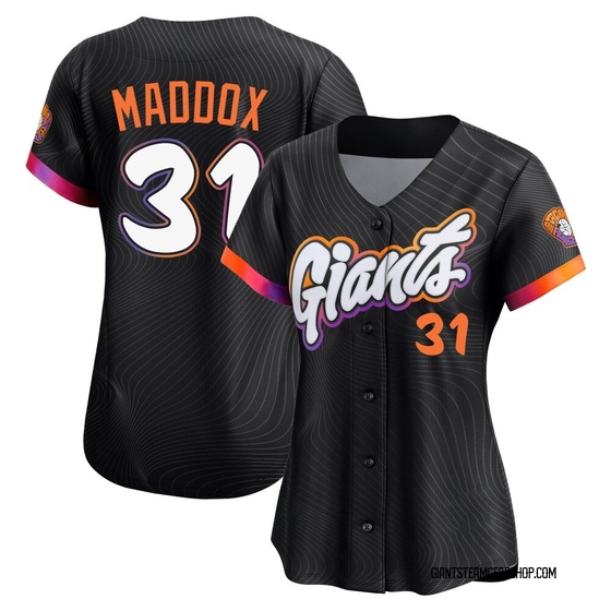 Women's San Francisco Giants Garry Maddox Anthracite 2025 City Connect Jersey - Limited