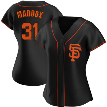 Women's San Francisco Giants Garry Maddox Black Alternate Jersey - Authentic