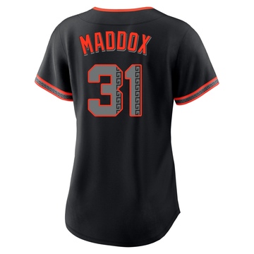 Women's San Francisco Giants Garry Maddox Black Alternate Jersey - Replica