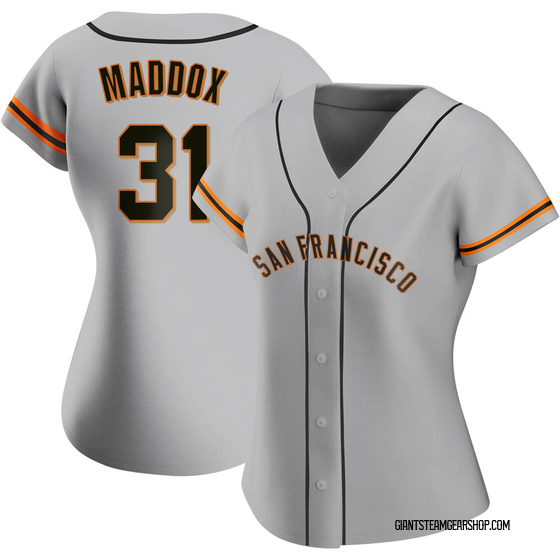 Women's San Francisco Giants Garry Maddox Gray Road Jersey - Replica