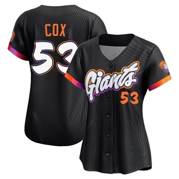 Women's San Francisco Giants Jonah Cox Anthracite 2025 City Connect Jersey - Limited