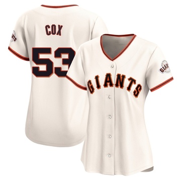 Women's San Francisco Giants Jonah Cox Cream Home Jersey - Limited