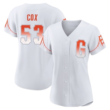 Women's San Francisco Giants Jonah Cox White 2021 City Connect Jersey - Authentic