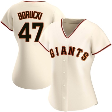 Women's San Francisco Giants Ryan Borucki Cream Home Jersey - Authentic