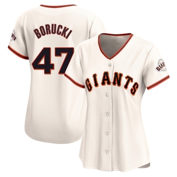 Women's San Francisco Giants Ryan Borucki Cream Home Jersey - Limited
