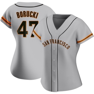 Women's San Francisco Giants Ryan Borucki Gray Road Jersey - Replica