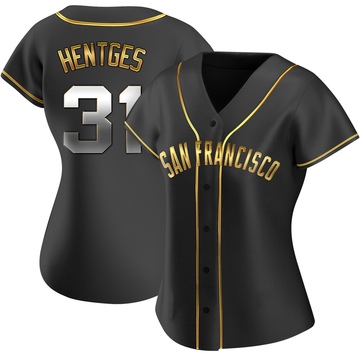 Women's San Francisco Giants Sam Hentges Black Golden Alternate Jersey - Replica