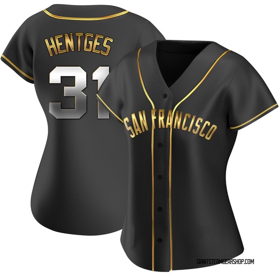 Women's San Francisco Giants Sam Hentges Black Golden Alternate Jersey - Replica