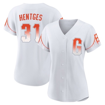Women's San Francisco Giants Sam Hentges White 2021 City Connect Jersey - Authentic