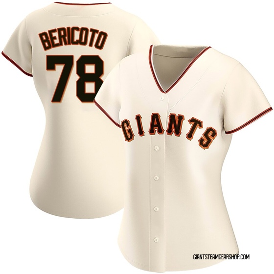 Women's San Francisco Giants Victor Bericoto Cream Home Jersey - Replica