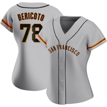 Women's San Francisco Giants Victor Bericoto Gray Road Jersey - Replica