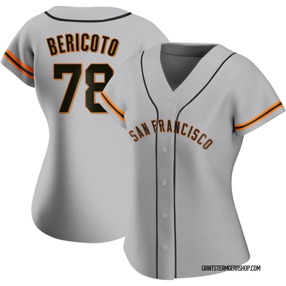 Women's San Francisco Giants Victor Bericoto Gray Road Jersey - Replica