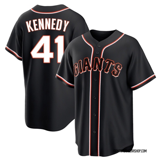 Youth San Francisco Giants Buddy Kennedy Black Fashion Out Jersey - Replica