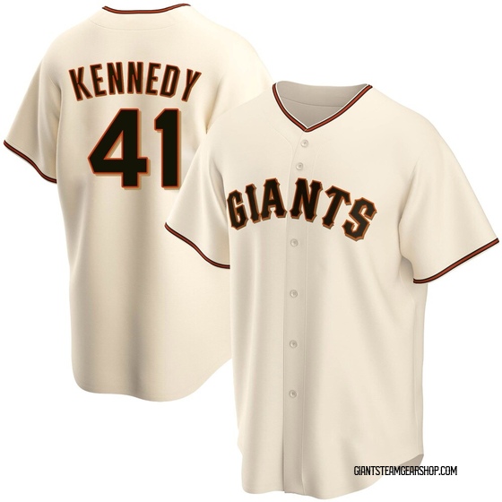 Youth San Francisco Giants Buddy Kennedy Cream Home Jersey - Replica