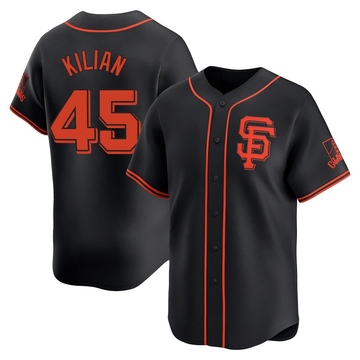 Youth San Francisco Giants Caleb Kilian Black Alternate Jersey - Limited