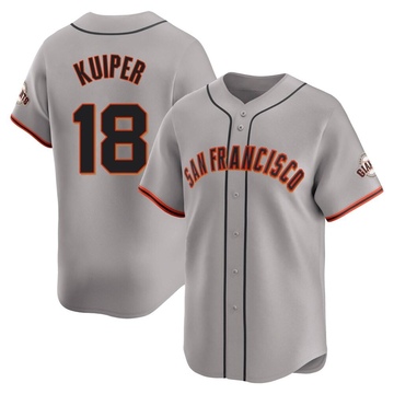 Youth San Francisco Giants Duane Kuiper Gray Away Jersey - Limited