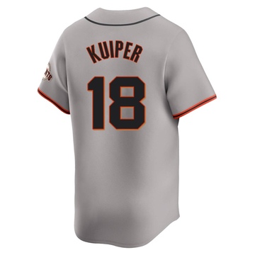 Youth San Francisco Giants Duane Kuiper Gray Away Jersey - Limited