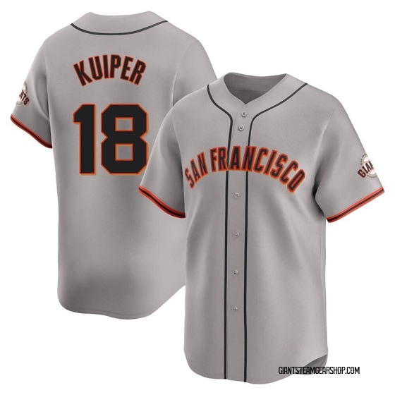 Youth San Francisco Giants Duane Kuiper Gray Away Jersey - Limited