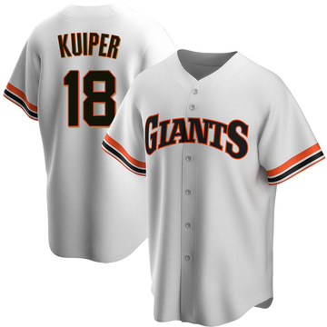 Youth San Francisco Giants Duane Kuiper White Home Cooperstown Collection Jersey - Replica