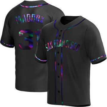 Youth San Francisco Giants Garry Maddox Black Holographic Alternate Jersey - Replica