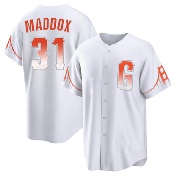 Youth San Francisco Giants Garry Maddox White 2021 City Connect Jersey - Replica