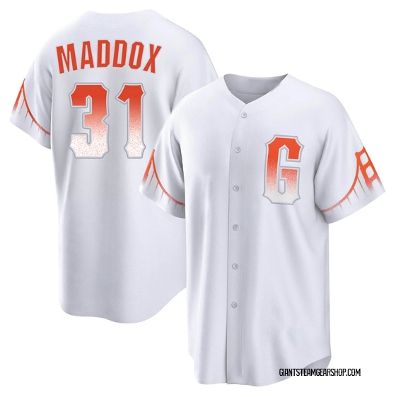 Youth San Francisco Giants Garry Maddox White 2021 City Connect Jersey - Replica