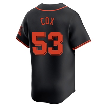 Youth San Francisco Giants Jonah Cox Black Alternate Jersey - Limited