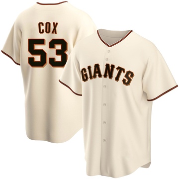 Youth San Francisco Giants Jonah Cox Cream Home Jersey - Replica