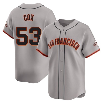 Youth San Francisco Giants Jonah Cox Gray Away Jersey - Limited