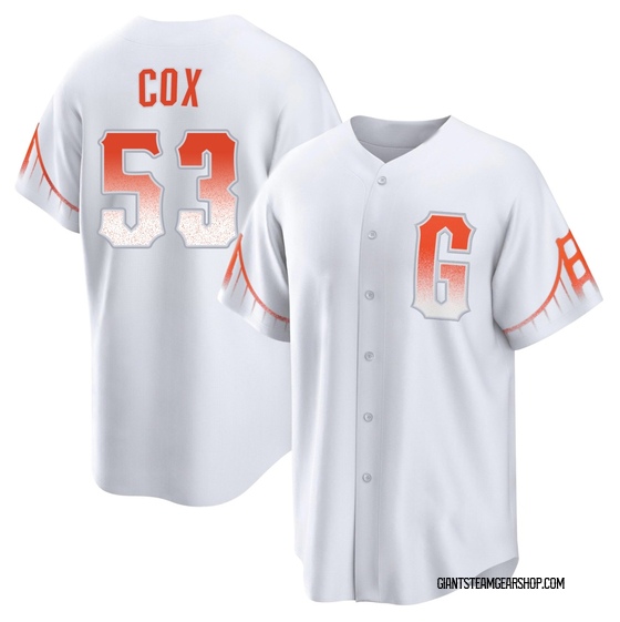 Youth San Francisco Giants Jonah Cox White 2021 City Connect Jersey - Replica