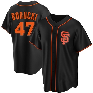 Youth San Francisco Giants Ryan Borucki Black Alternate Jersey - Replica