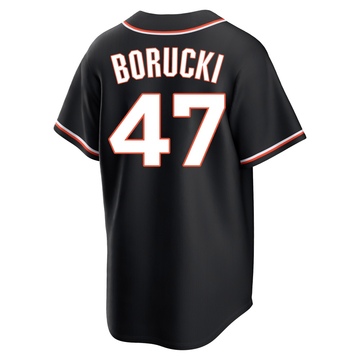 Youth San Francisco Giants Ryan Borucki Black Fashion Out Jersey - Replica