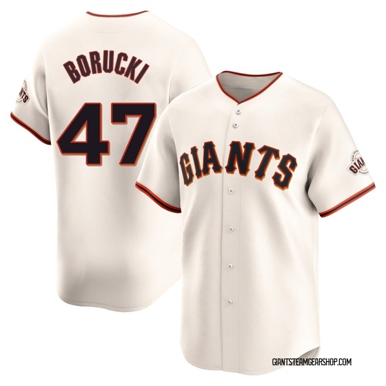 Youth San Francisco Giants Ryan Borucki Cream Home Jersey - Limited