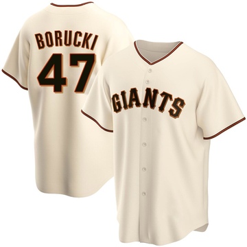 Youth San Francisco Giants Ryan Borucki Cream Home Jersey - Replica