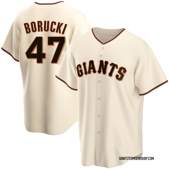 Youth San Francisco Giants Ryan Borucki Cream Home Jersey - Replica