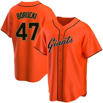 Youth San Francisco Giants Ryan Borucki Orange Alternate Jersey - Replica