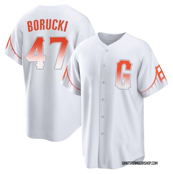 Youth San Francisco Giants Ryan Borucki White 2021 City Connect Jersey - Replica