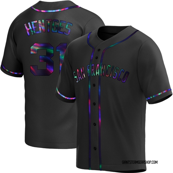 Youth San Francisco Giants Sam Hentges Black Holographic Alternate Jersey - Replica