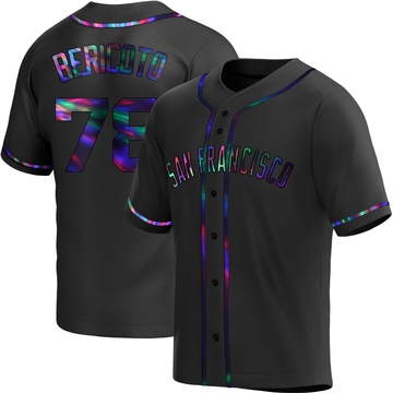 Youth San Francisco Giants Victor Bericoto Black Holographic Alternate Jersey - Replica