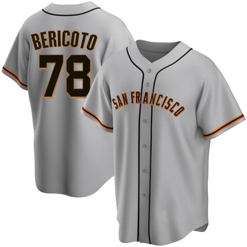 Youth San Francisco Giants Victor Bericoto Gray Road Jersey - Replica
