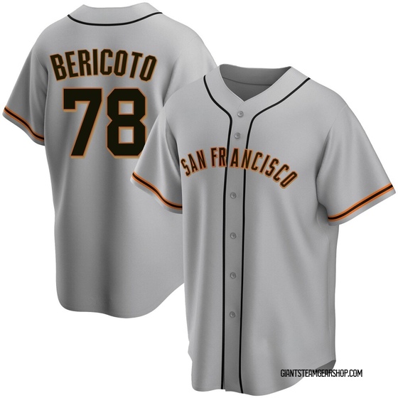 Youth San Francisco Giants Victor Bericoto Gray Road Jersey - Replica